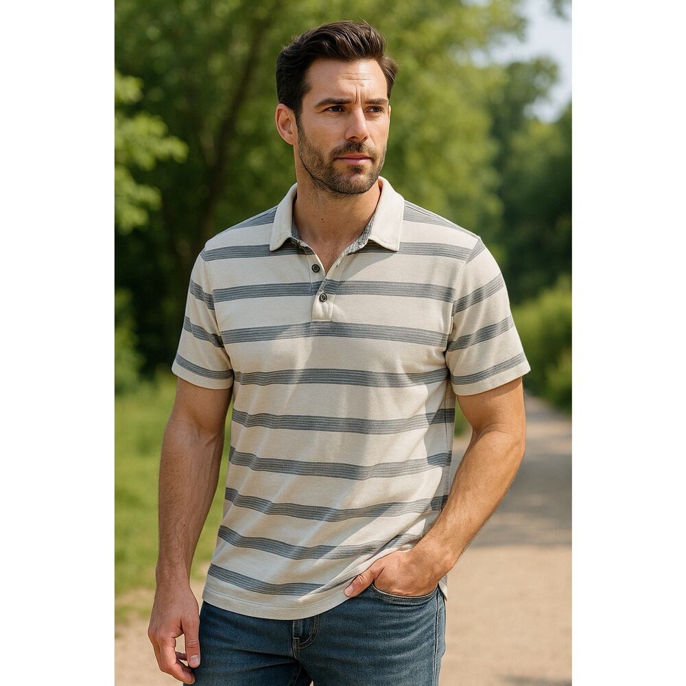 Banana Republic Mens Polo Sz XL Cotton Blend Golf Pickleball Tennis